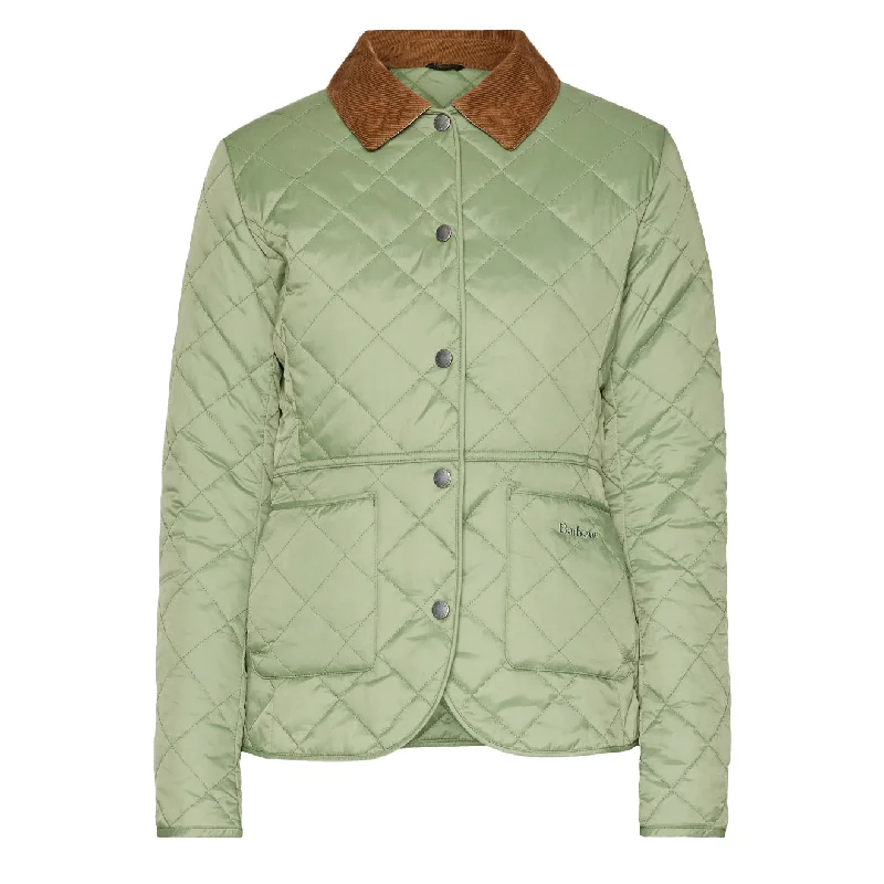 Barbour Womens Deveron Quilted Jacket Bayleaf