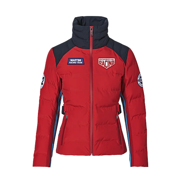 Porsche  Ladies Quilted Jacket W/ Belt - Martini Racing