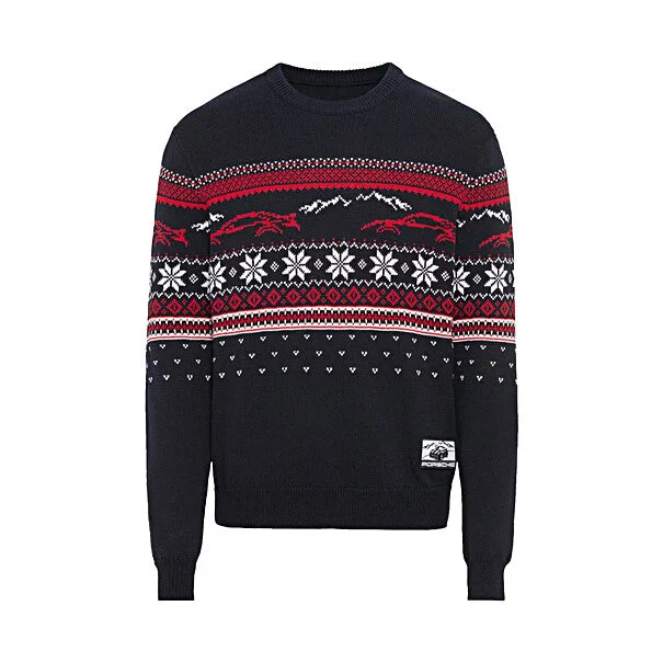 Porsche Unisex Christmas Sweater - Blue