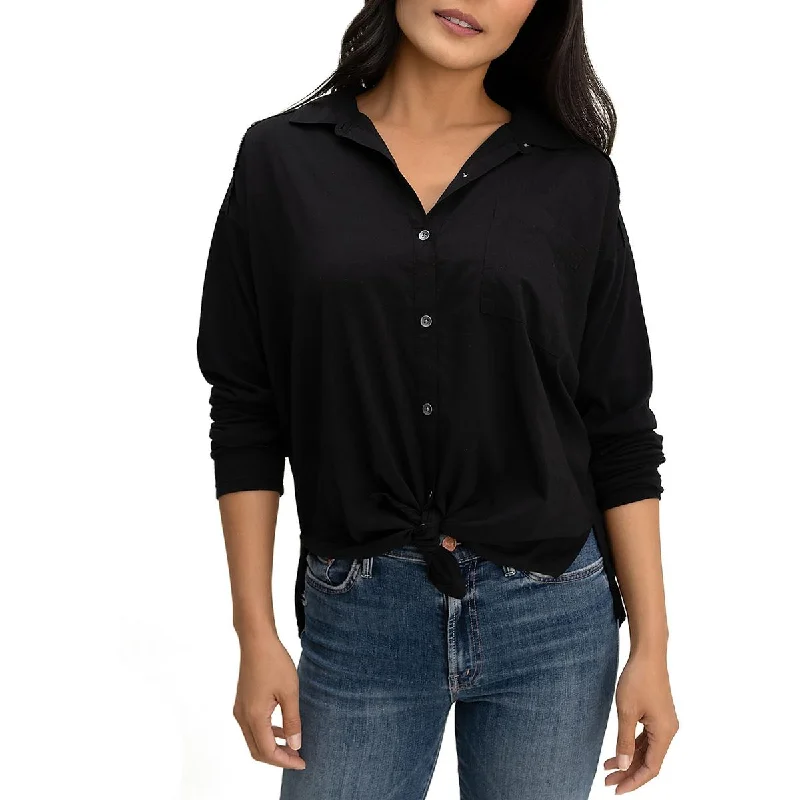 Splendid Womens Button-Down Long Sleeve Blouse