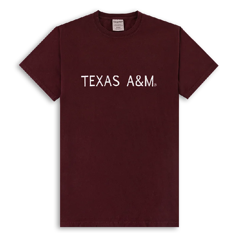 Basic Texas A&M Embroidered T-Shirt