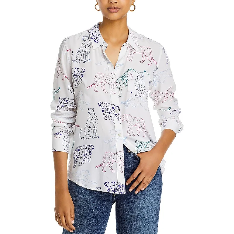 Rails Womens Kate Collar Long Sleeve Button-Down Top