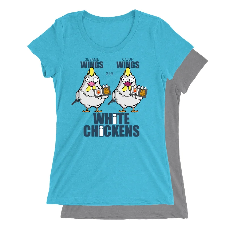 Movie The Food™ "White Chickens" Women's T-Shirt