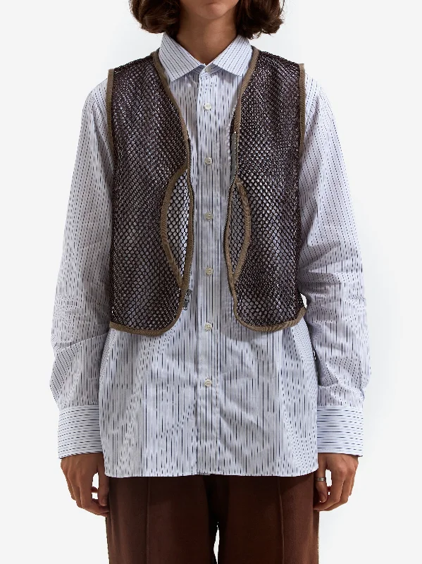 s.k. manor hill Trapper Vest - Brown Mesh