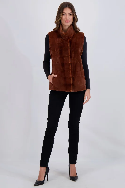 SHEARED MINK VEST