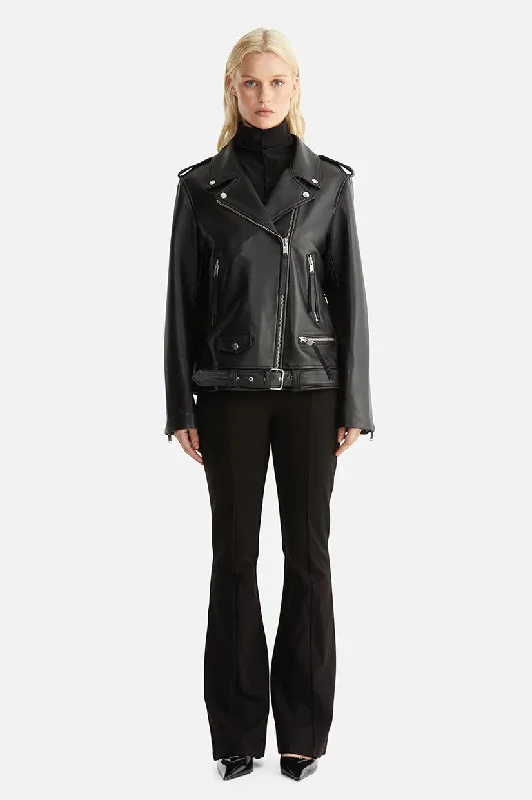 Ena Pelly Oversized Biker Jacket 2.0 - Black